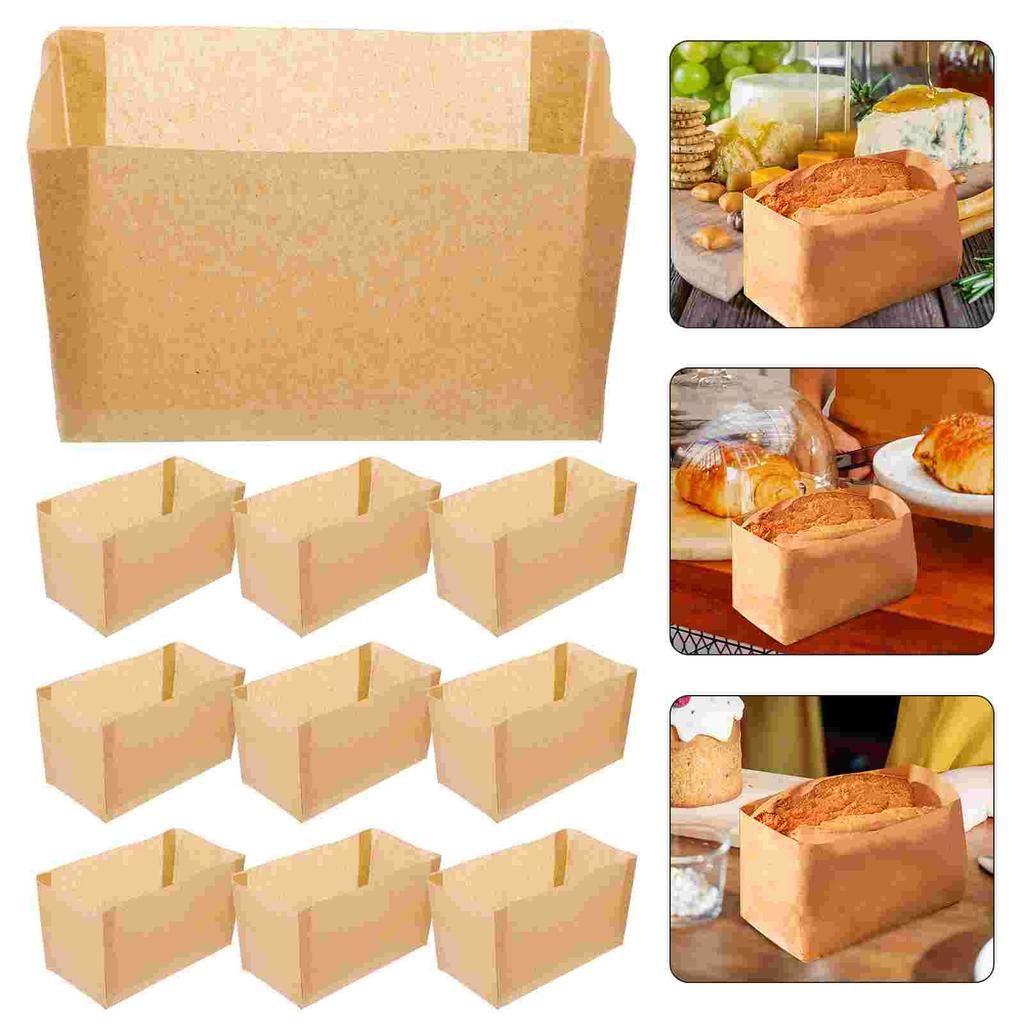 50 Pcs Air Fryer Saucepan Paper Toast Liners Wrappers Raw Wood Pulp Baking Cups