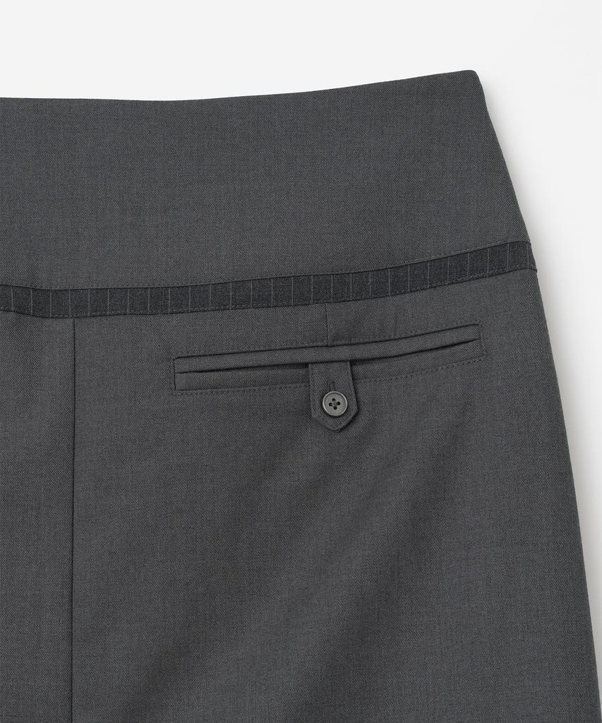 MILLO WOMEN Contour Midi Skirt [Charcoal]