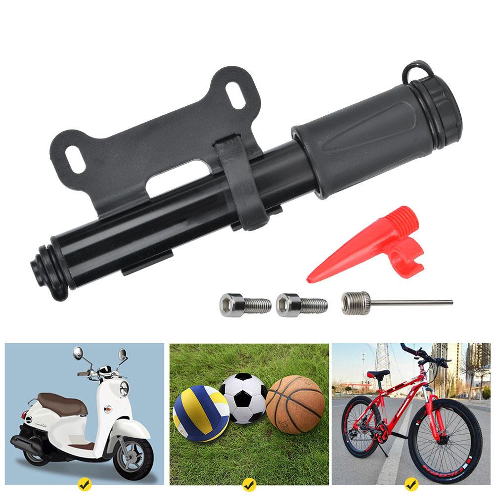 100PSI Mini Bike Pump Portable High Pressure Bicycle Basketball Pump with Soft Pipe