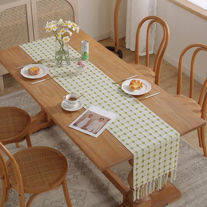 Бохо Фетровая дорожка для стола Декор для обеденного стола Натуральный свадебный домашний — фото 7