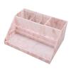 Staubdichter Aufbewahrungsorganizer Acryl Rosa Fach Marmorstruktur Wimpernzubehör-Organizer
