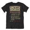Computer Engineer T Shirt Teacher Joke Shirts Funny Retro