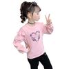 Baby Girls White Top Floral Embroidery Blouse Children's Clothing Long-Sleeved Shirt Spring Kids Clothing Teen Sweatshirts