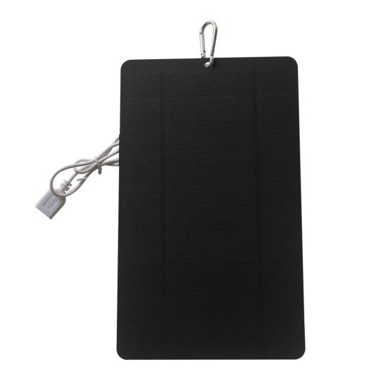 Solar Panel Charger High Conversion USB Output Universal Portable Foldable 7W/5V Phone Fan Solar Charger for Camping Hiking