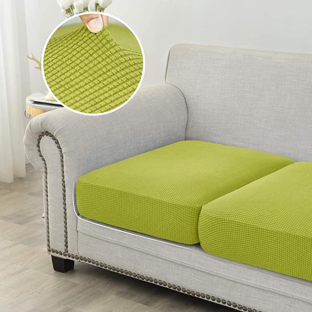 Jacquard Sofa Seat Cushion Cover Polar Fleece Sofa Cover Stretch Washable Removable L Shape Corner Sofa Slipcover For Home Decor
