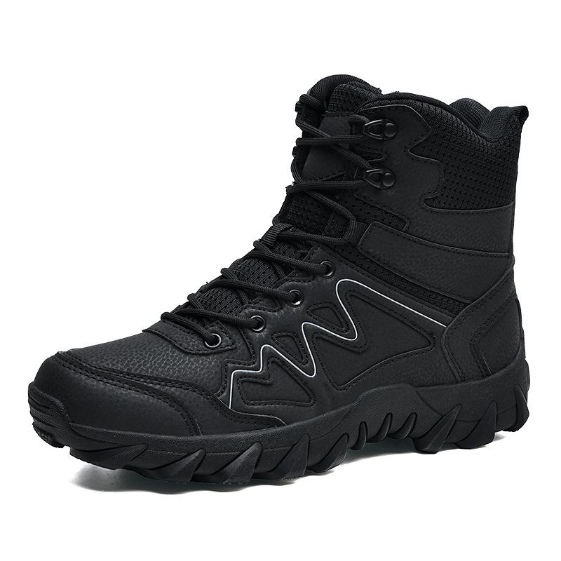 Outdoor Tactical Military Boots - Wear-Resistant Large Size for Climbing, Camping, and Combat Training