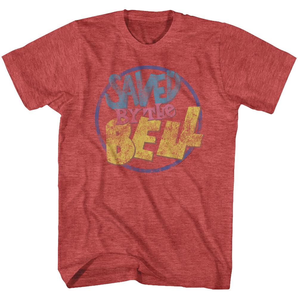 Saved By The Bell Distressed Color TV Show Logo Men T Shirt M