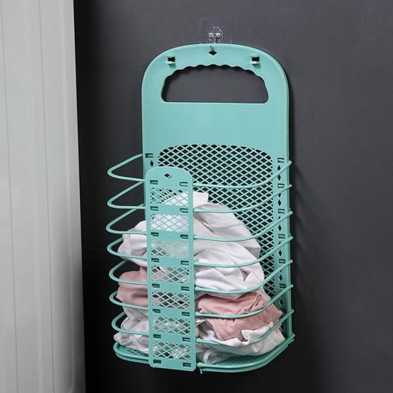Coș pliabil pentru rufe murdare Coș de rufe montat pe perete Coș de rufe de capacitate mare Design gol pentru haine murdare Organizator de coș pentru rufe