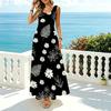 Sleeveless Flowy Maxi Dress Soft & Versatile,Ideal for Beach Vacation & Daily Casual Wear