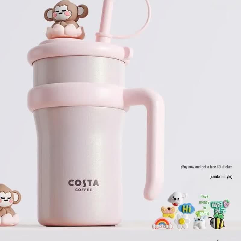 COSTA Cosmic Sweetheart 900 мл Стакан с трубочкой