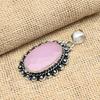 Glorious Pink Chalcedony Gemstone Handmade 925 Solid Sterling Silver Jewelry Pendant Foe Women