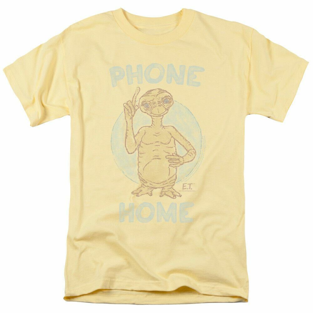 26 E.T. The Extra Terrestrial Phone T Shirt Mens Licensed 80s Movie Tee Banana Unisex T-Shirt XL
