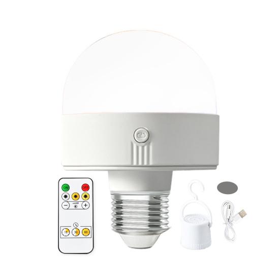 Magnetic LED Bulb with Remote Type-C Rechargeable Warm Light for Mood Lighting Timer & Dimmable Light Bulb for Parties Home Decor