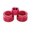 3pc Red AC Climate Control Radio Volume Knob Ring Covers For BMW 5 6 7 Series