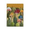 Solid Wood Frame Canvas Paintings Abstract Watercolor Plant Wall Art Mushroom Illustration Poster Print Picture For Living Room Home Decoration