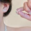 Orecchini a lobo farfalla in argento sterling S925 da donna design di nicchia ins senso del design orecchini senza fastidio orecchini per buco dell'orecchio semplici