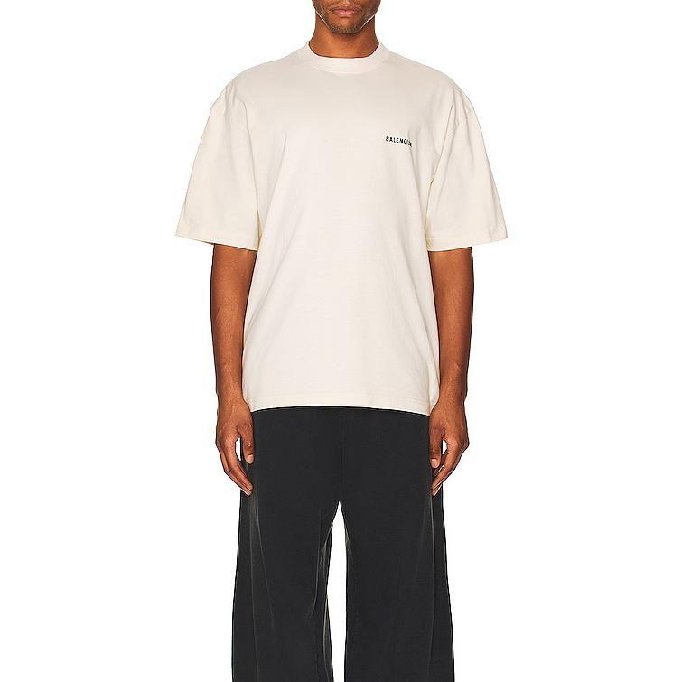 Balenciaga SS23 T Shirt Loose Fit Men's Beige 612966TMVF49069