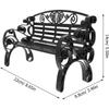 Miniature Bench Models 8.66In Dollhouse Furniture Park Bench Ornaments Lightweight European Style Fairy Garden Decoration