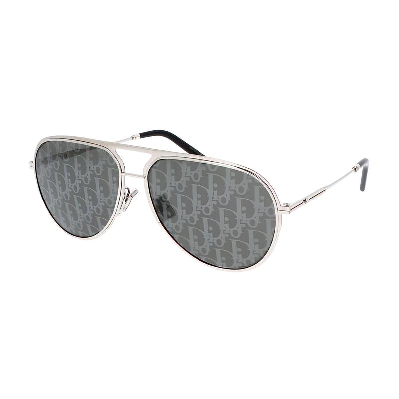 

DIOR pilot style alloy frame classic black presbyopic sunglasses unisex silver чорний