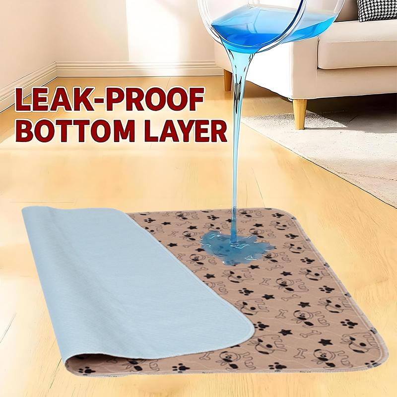 Welpenunterlagen mit Pheromonen, waschbare Welpenunterlagen, extrem strapazierfähige 4-lagige auslaufsichere Trainingsmatten mit rutschfester Unterseite