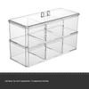 Transparent Cotton Pad and Makeup Storage Box with Lid