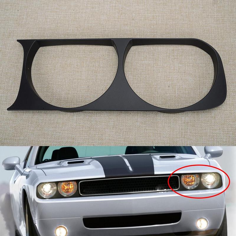 68051527AA Front Left Headlight Lamp Bezel Frame Trim Fit for Dodge Challenger 2014 2013 2012 2011 2010 2009 2008