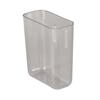 Adhesive Storage Bin Transparent Plastic Wall Mounted Floating Storage Holder Desk Organizer for
