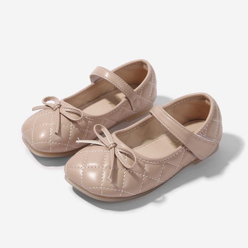 Girls' British-Style Leather Shoes - Spring/Autumn Soft Sole Flats for Little Princess.