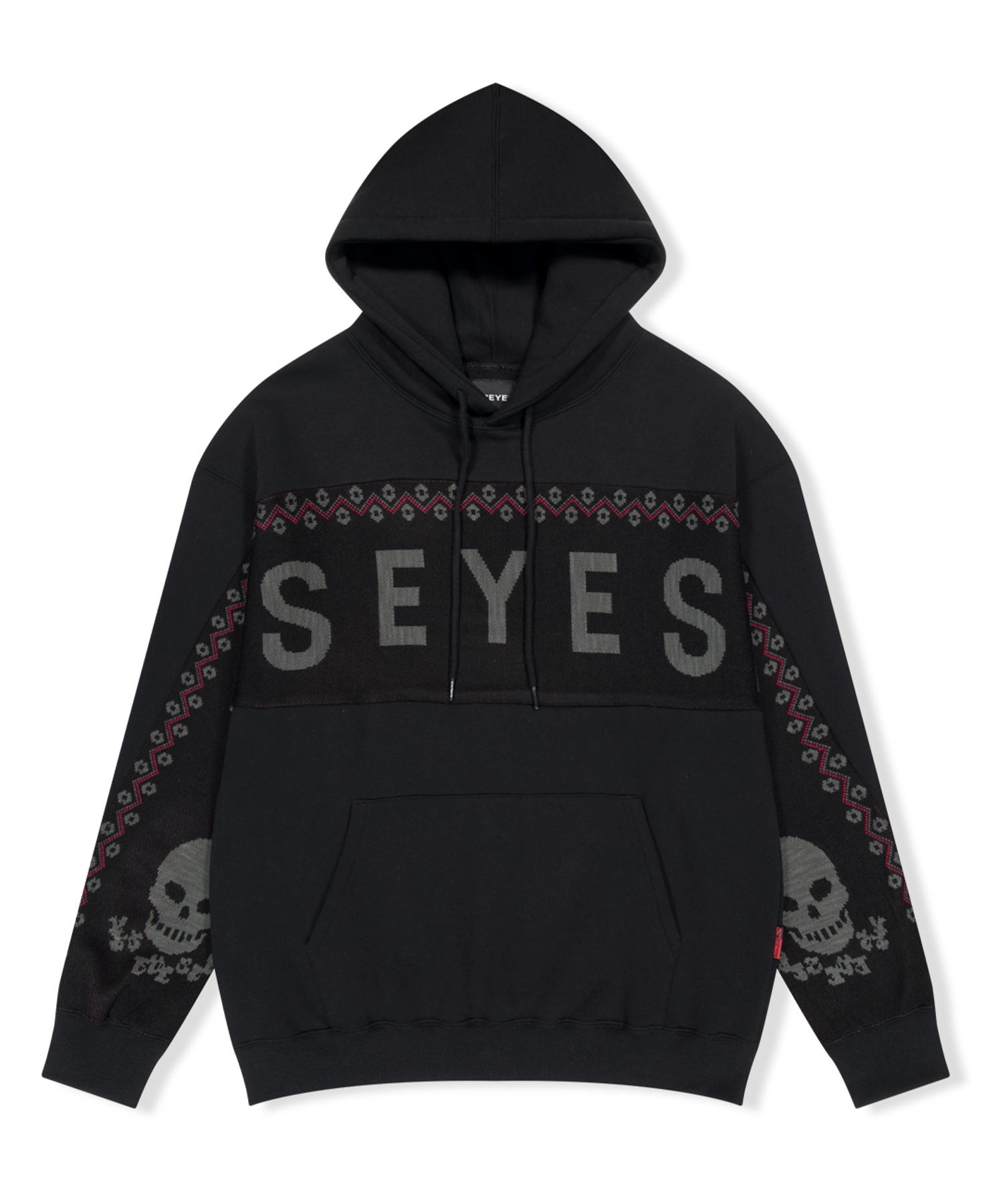 Yes Ic Y.E.S Jacquard Skull Hoodie Black S