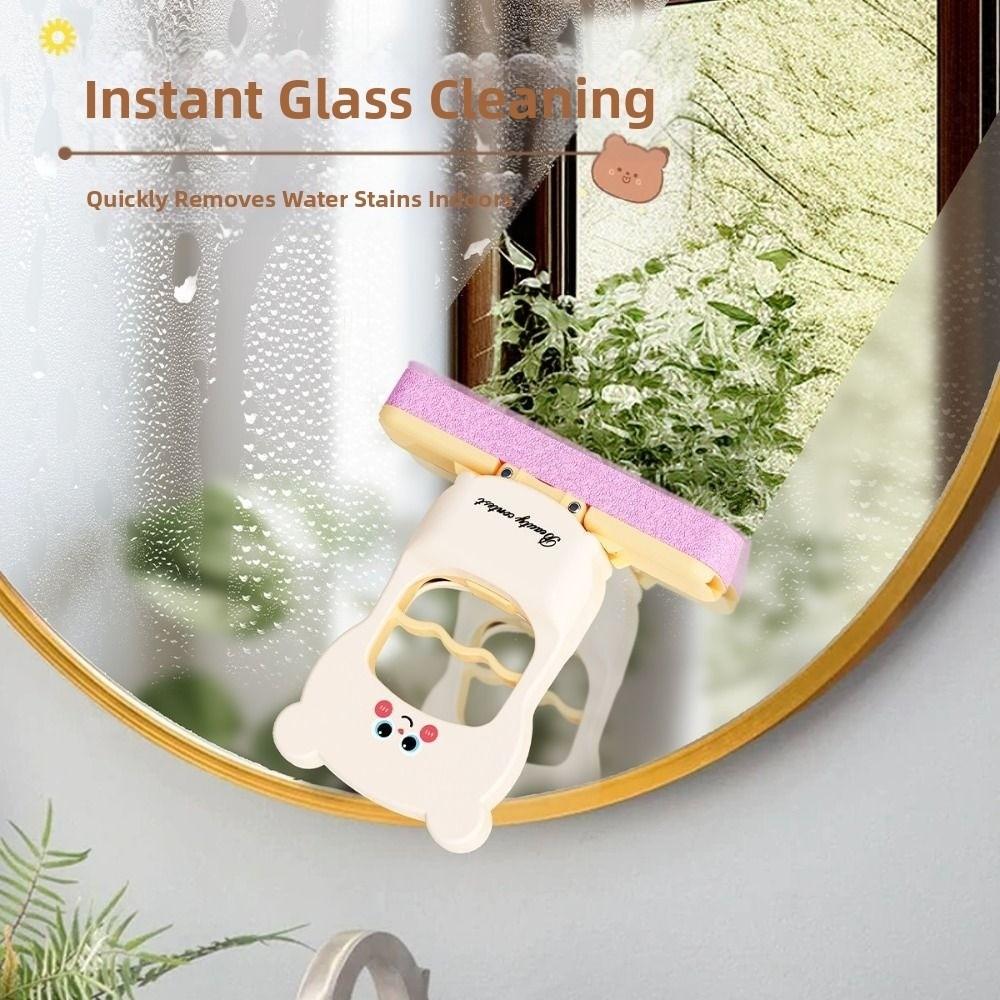 New Mini Foldable Desktop Mop Cartoon Bear Wet Dry Use on Absorbent Sponge Mop Table Wiping Tool Durable Desktop Lazy Small Mops