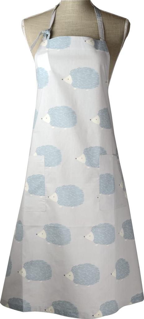 Friends Hill Long Apron Spina Gray 90cm Length Cotton 100%