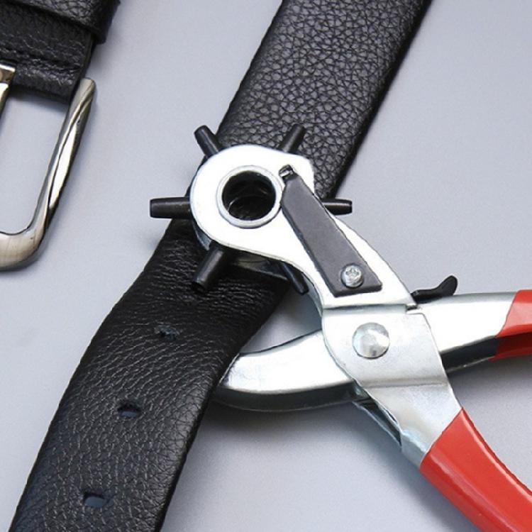 Leather Punch Tool With Ergonomic Handle Accurate Hole Positioning For Belts Bags Shoes Portable