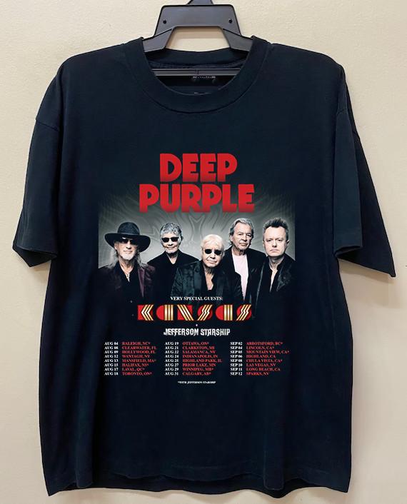 Deep Purple Kansas to Tour Together in Summer 2026 T Shirt Full Size S-5XL S
