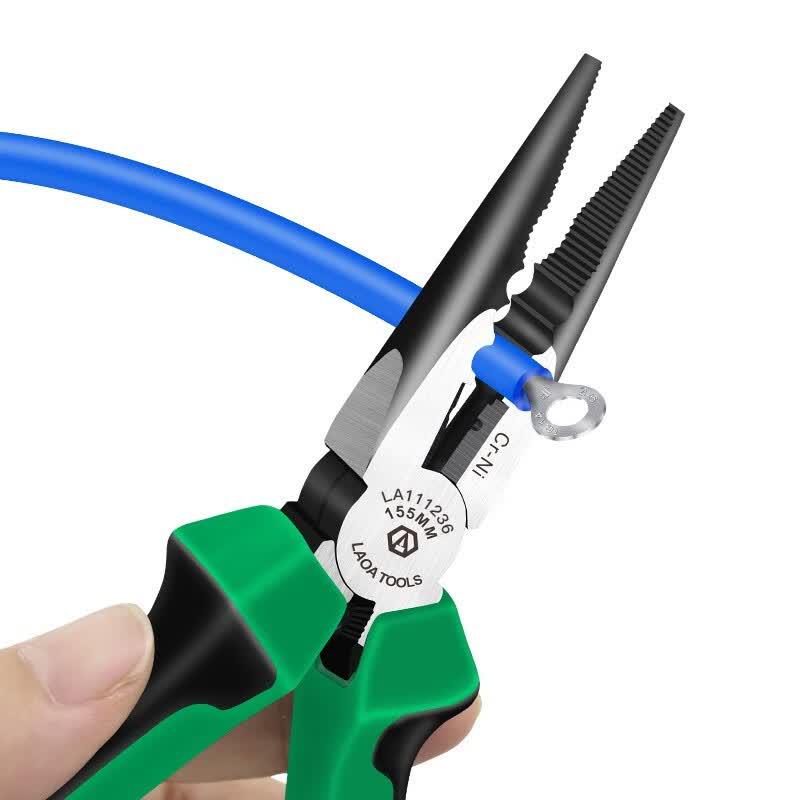 LAOA LA111236 Chrome Nickel Steel 6-inch Needle Nose Pliers