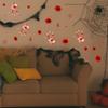 Fenster Badezimmer Schatten Glas Wandtattoo Halloween Dekor Halloween Aufkleber Horror Blut Hand Fußabdruck Türaufkleber