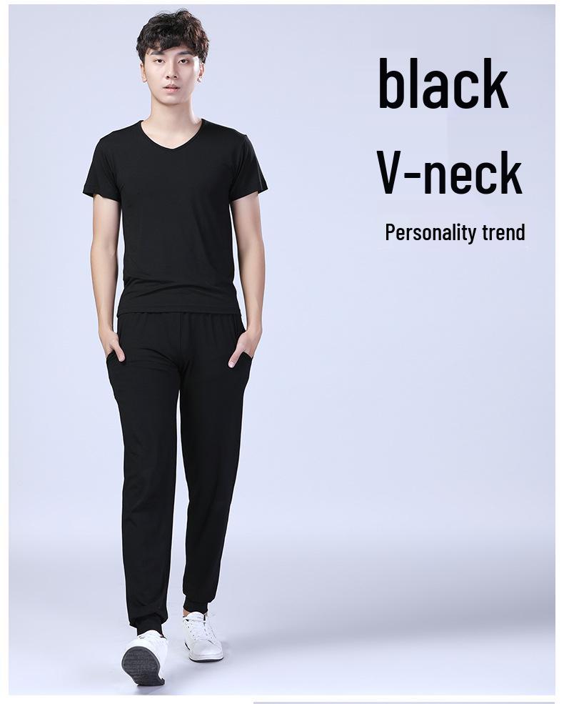 Men's Modal Fitness & Dance Suit - Breathable Sportswear for Yoga, Aerobics, and Training
