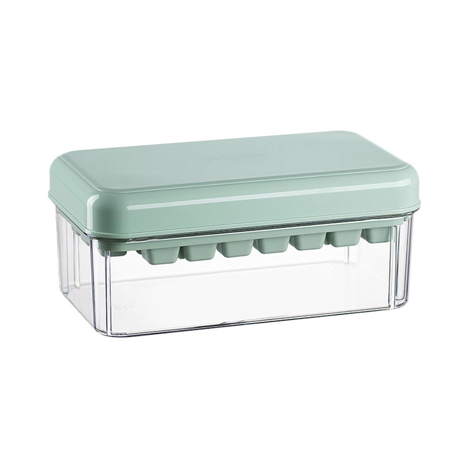 

CHENLONB Ice Cube Ice Making Ice Freezer with Large Small Easy for and for Home and Office Use Tray, Container, Maker, Storage, Lid, Capacity, зелёный