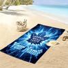 Name Custom Toronto Maple Leafs Print Beach Towel, Large Soft Quick Dry Towel for Beach Camping Swimming