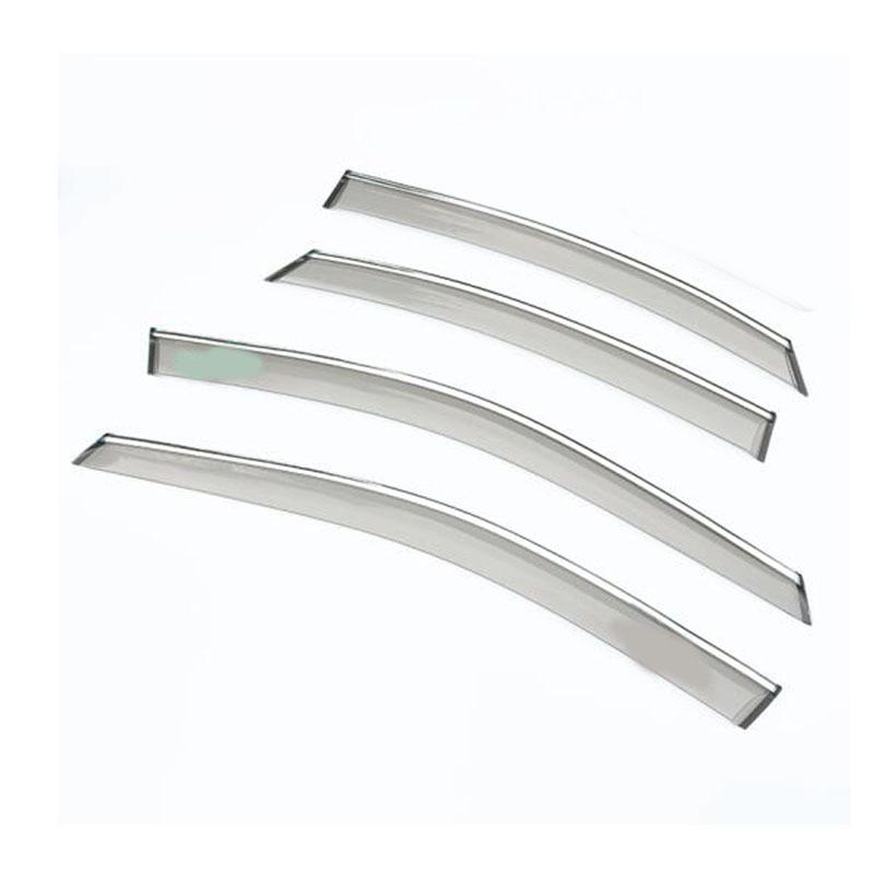 For Kia K3 Forte Cerato     Car Styling Cover Stick Lamp Plastic Window Glass Wind Visor Rain/Sun Guard Vent