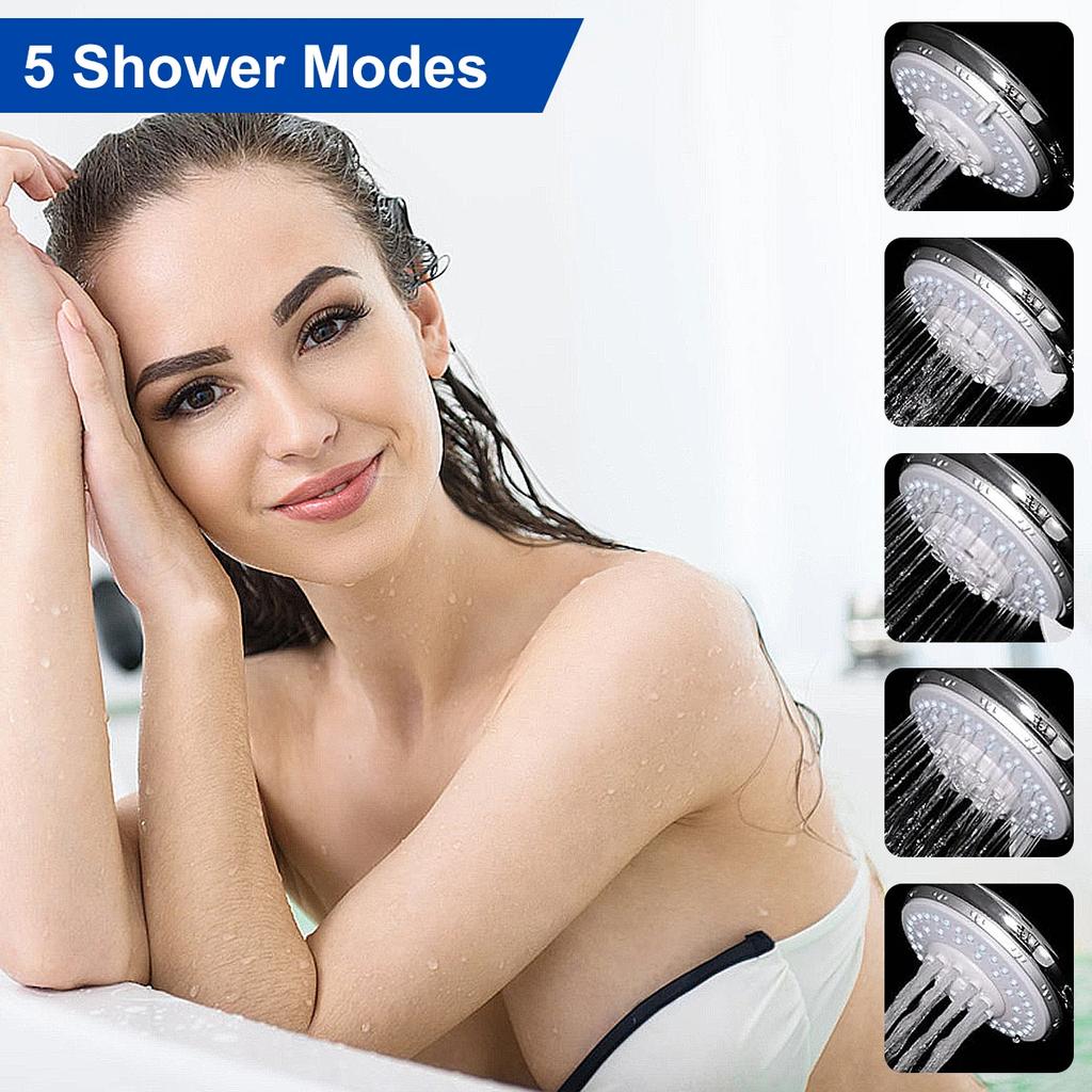 Shower Heads 5 Modes Adjustable High Pressure Showerheads Handheld with 5ft Hose for Universal Bathroom Shower Accessories New