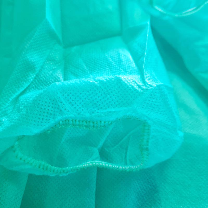 Disposable Apron Green With Elastic Band (24G Non-woven) 100 Pcs