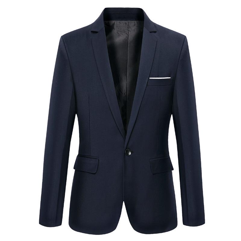 European Size Men's Slim Fit Blazer - Thickened Casual Suit, Korean Style
