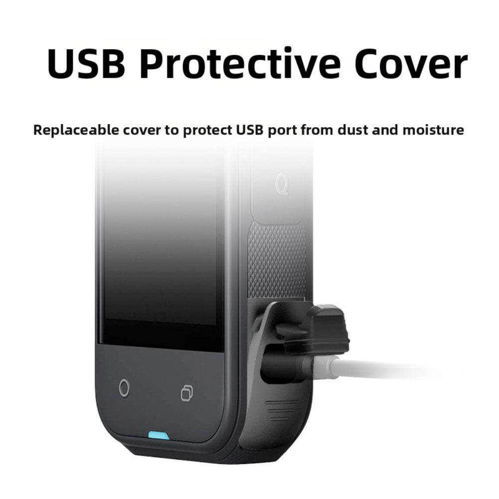 USB Charging Port Side Cover Rainproof Cover For Insta360 One X5 Battery Cover Outdoor Charging Camera Accessory