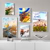 Abstract Colorful Hot Air Balloon Art Posters and Prints Canvas Paintings Wall Art Pictures for Living Room Decor (No Frame)