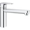 GROHE Start Curve Kitchen Sink Tap, Water-Saving Aerator, Without Pop-Up Waste, Waste Plug Included, 31717000
