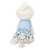 Pet Dog Dress Floral Lace Bow Skirt Teddy French Bulldog Cat Print Costume