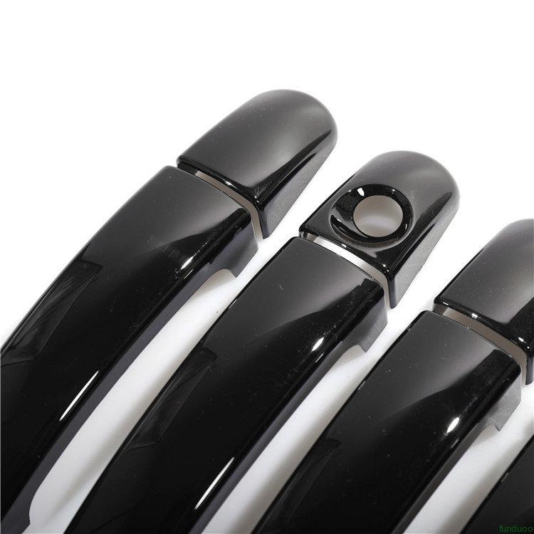 For Ford Escape Kuga 2009 2010 2011 2012 2013 2014 2015 2016 Glossy Black Chrome Car Door Handle Cover Trim Sticker