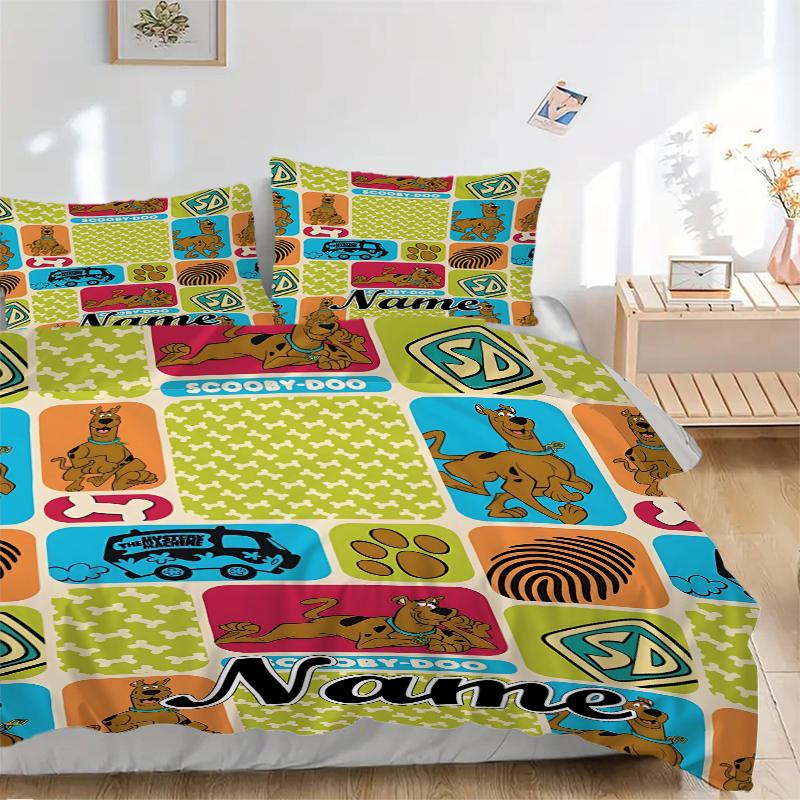 Custom Textile Tom Jerry Bedding 3 Piece Set HD Print Duvet Cover Pillowcases for Teens Adult Bedroom Decoration