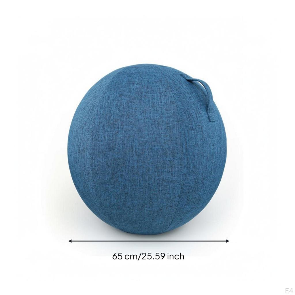 Exercise Ball Cover with Handle Woven Textured for Yogis, Pilates, Home Gym
