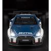 1/22 Nissan Skyline Ares GTR R35 Racing Diecasts & Toy Vehicles Toy Alloy Car Model Sound and Light Collection Kids Toys
